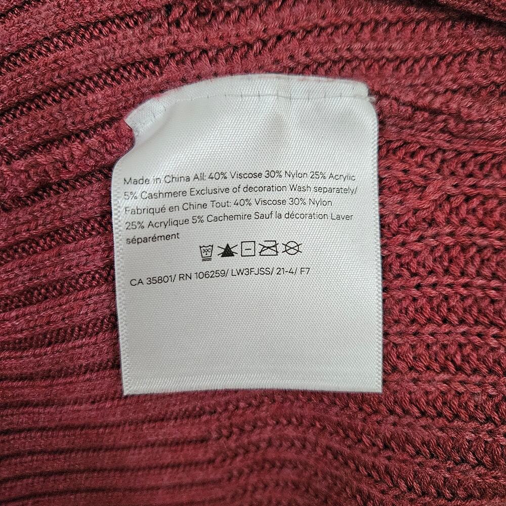 Lululemon Cashlu Sweater Wrap Heathered Mulled Cardigan Wine M/L - Picture 15 of 16